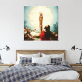 Francis Goya-Our Lady of Pillar Canvas Print Leinwanddruck (Insitu (Schlafzimmer))