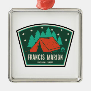 Francis Marion National Forest Camping Ornament Aus Metall