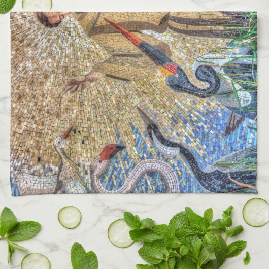 Francis of Assisi Mosaic Handtuch (Gefaltet)