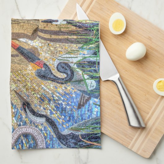 Francis of Assisi Mosaic Handtuch (Viertel Falte)