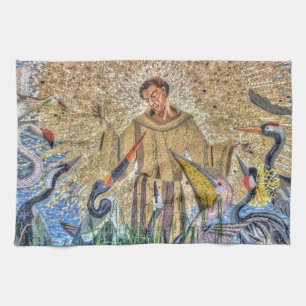 Francis of Assisi Mosaic Handtuch