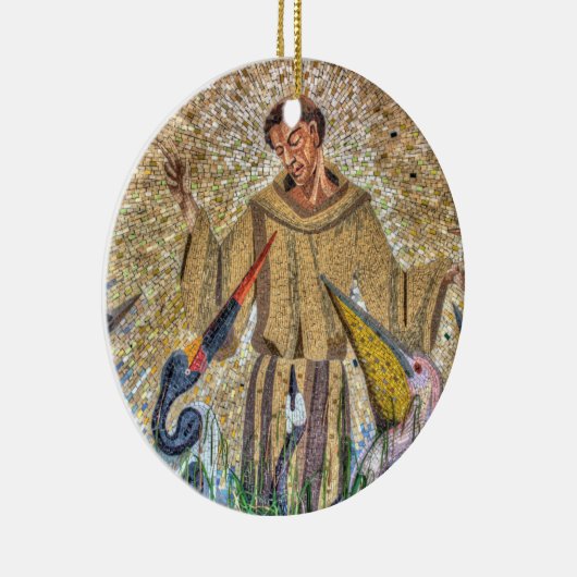 Francis of Assisi Mosaic Keramikornament (Rechts)