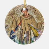 Francis of Assisi Mosaic Keramikornament (Vorne)