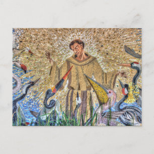 Francis of Assisi Mosaic Postkarte