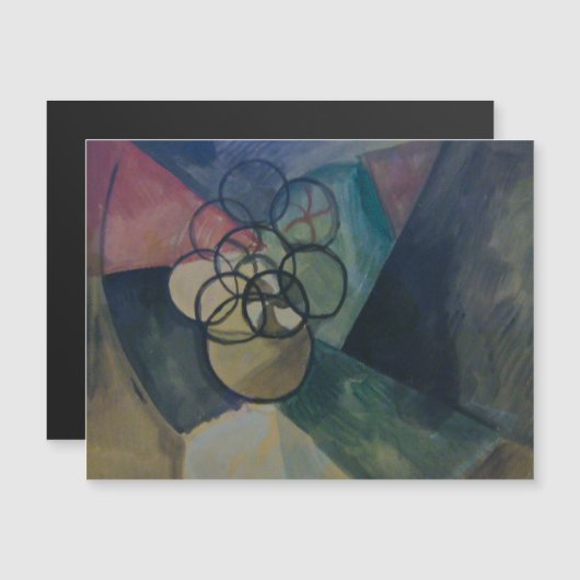 Francis Picabia, Caoutchouc, 1909., Abstrakt Art Magneteinladung (Vorne/Hinten)
