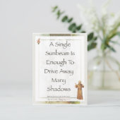 Francis-Sonnenstrahl Postkarte (Stehend Vorderseite)