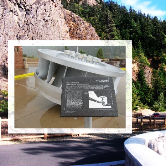 Francis Turbine Wheel, Flaming Gorge Dam, Utah Postkarte