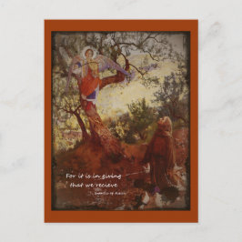 Francis von Assisi Kneeling Postkarte