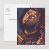 Francis von Assisi Postkarte (Vorne/Hinten)