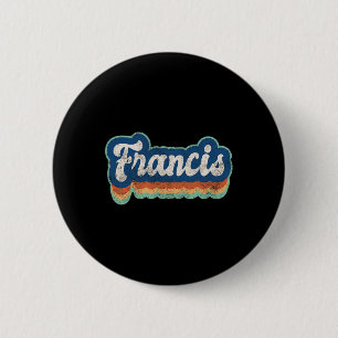Francis Vorname Boy Vintag Style 70er 80er Perso Button