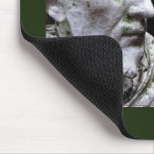 Francis with Bird Statue Mousepad (Ecke)