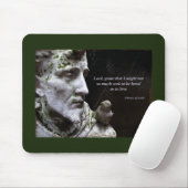 Francis with Bird Statue Mousepad (Mit Mouse)