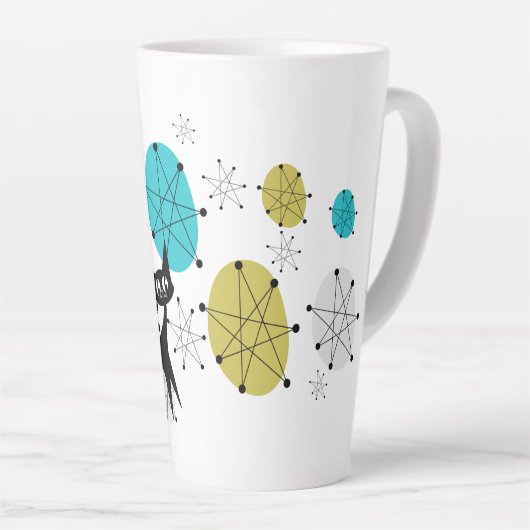 Franciscan Sternexplosion Mid Mod Atomcat Latte Ta Milchtasse (Rechte Ecke)