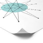 Franciscan Sternexplosion Mitte Jahrhundert Atomic Poster (Ecke)