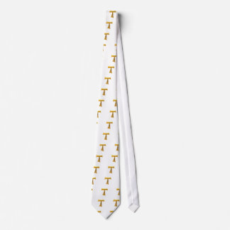 Franciscan Tau Cross Pax und Bonum Gold Metallic Krawatte