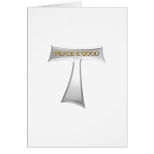 Franciscan Tau Cross Peace und Good Silver & Gold