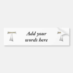 Franciscan Tau Cross Peace und Good Silver & Gold Autoaufkleber