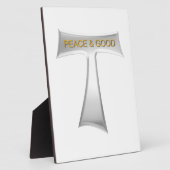 Franciscan Tau Cross Peace und Good Silver & Gold Fotoplatte (Seite)
