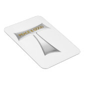Franciscan Tau Cross Peace und Good Silver & Gold Magnet (Rechte Seite)