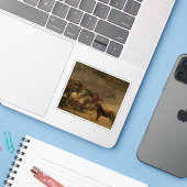 Francisco de Goya - Bullfight, Suerte de Varas Aufkleber (Laptop mit iPhone)