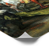 Francisco de Goya Bullfight, Suerte de Varas Poster (Ecke)