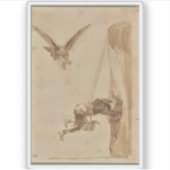 Francisco de Goya - Der Adlerjäger Aufkleber (Vorderseite)