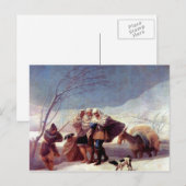 Francisco de Goya - Der Schneesturm Postkarte (Vorne/Hinten)
