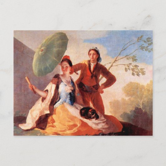 Francisco de Goya - Die Umbrellas Postkarte (Vorderseite)