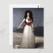 Francisco de Goya Espa?ol: Duquesa de Alba 1795 Te Postkarte (Vorne/Hinten)