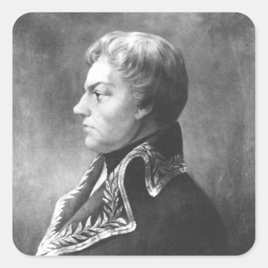 Francisco de Miranda Quadratischer Aufkleber (Vorderseite)