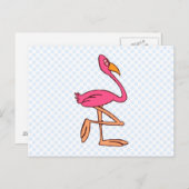 Francisco Flamingo Postkarte (Vorne/Hinten)