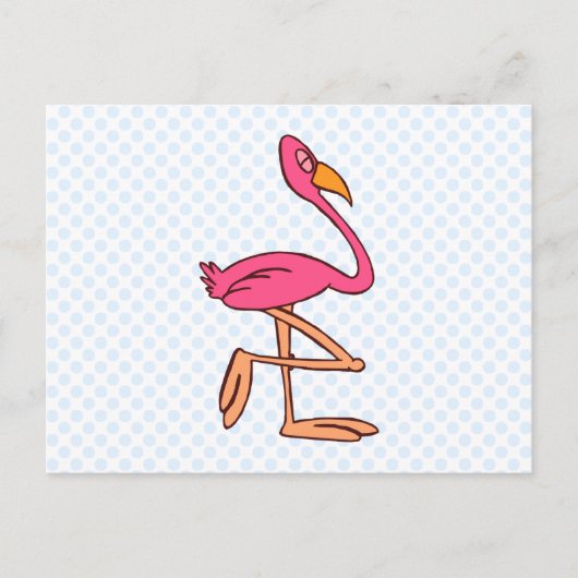 Francisco Flamingo Postkarte (Vorderseite)