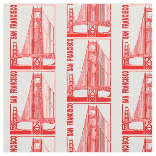 Francisco-Goldene Tor-Brücke Sans Stoff (Muster)