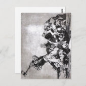 Francisco Goya, das Gleiche aus Los desastres de l Postkarte (Vorne/Hinten)