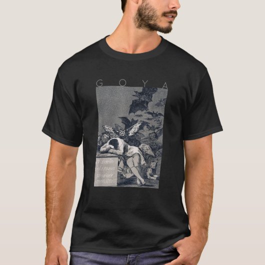 Francisco Goya Der Schlaf der Vernunft produziert  T-Shirt (Vorderseite)