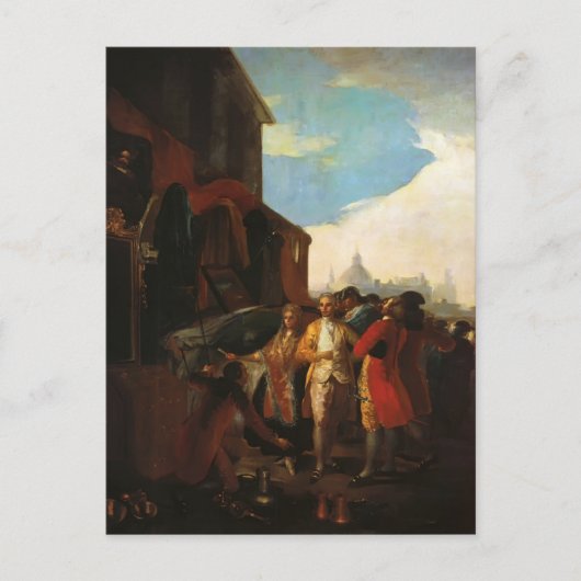 Francisco Goya - Die Messe in Madrid Postkarte (Vorderseite)
