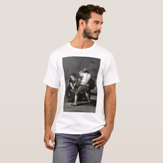 Francisco Goya die Schmiede T-Shirt (Vorne ganz)