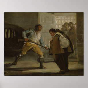 Francisco Goya - El Maragato Threatens Friar Pedro Poster