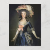 Francisco Goya - Herzogin Graf von Benavente Postkarte (Vorderseite)
