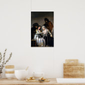 Francisco Goya Majas auf einem Balkon Poster (Küche)