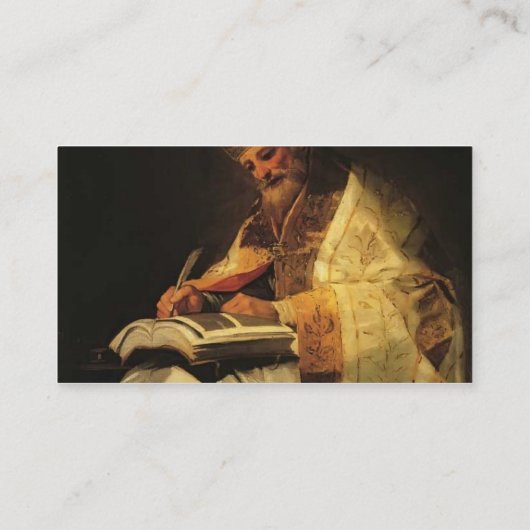 Francisco Goya - Saint Gregory Visitenkarte (Rückseite)