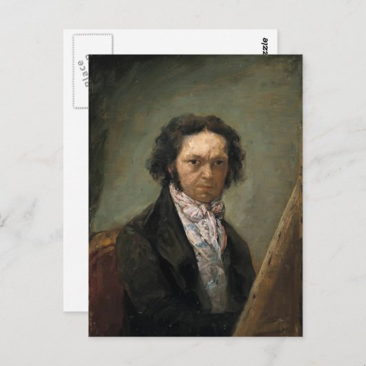 Francisco Goya - Selbstportrait Postkarte (Vorne/Hinten)