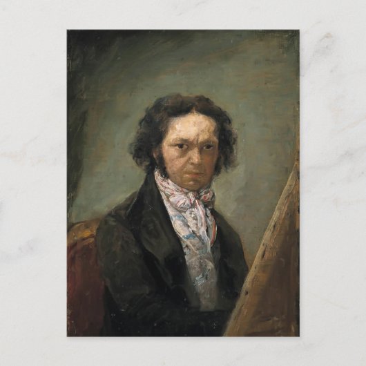 Francisco Goya - Selbstportrait Postkarte (Vorderseite)