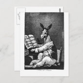 Francisco Goya - So weit zurück wie sein Großvater Postkarte (Vorne/Hinten)