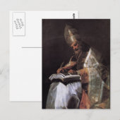 Francisco Goya-St. Gregory der Große Postkarte (Vorne/Hinten)