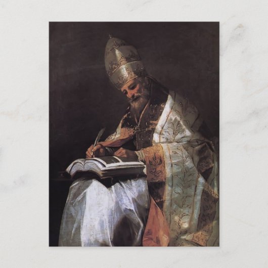 Francisco Goya-St. Gregory der Große Postkarte (Vorderseite)