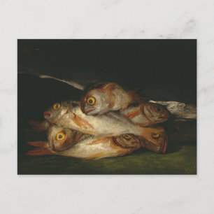 Francisco Goya - Stillleben mit Goldbrassen Postkarte