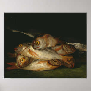 Francisco Goya - Stillleben mit goldenem Bream Poster