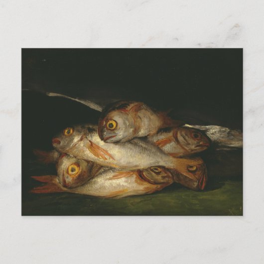 Francisco Goya - Stillleben mit goldenem Bream Postkarte (Vorderseite)
