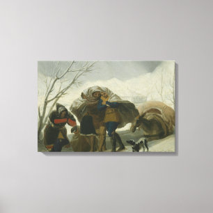 Francisco Goya - Winterlandschaft Leinwanddruck